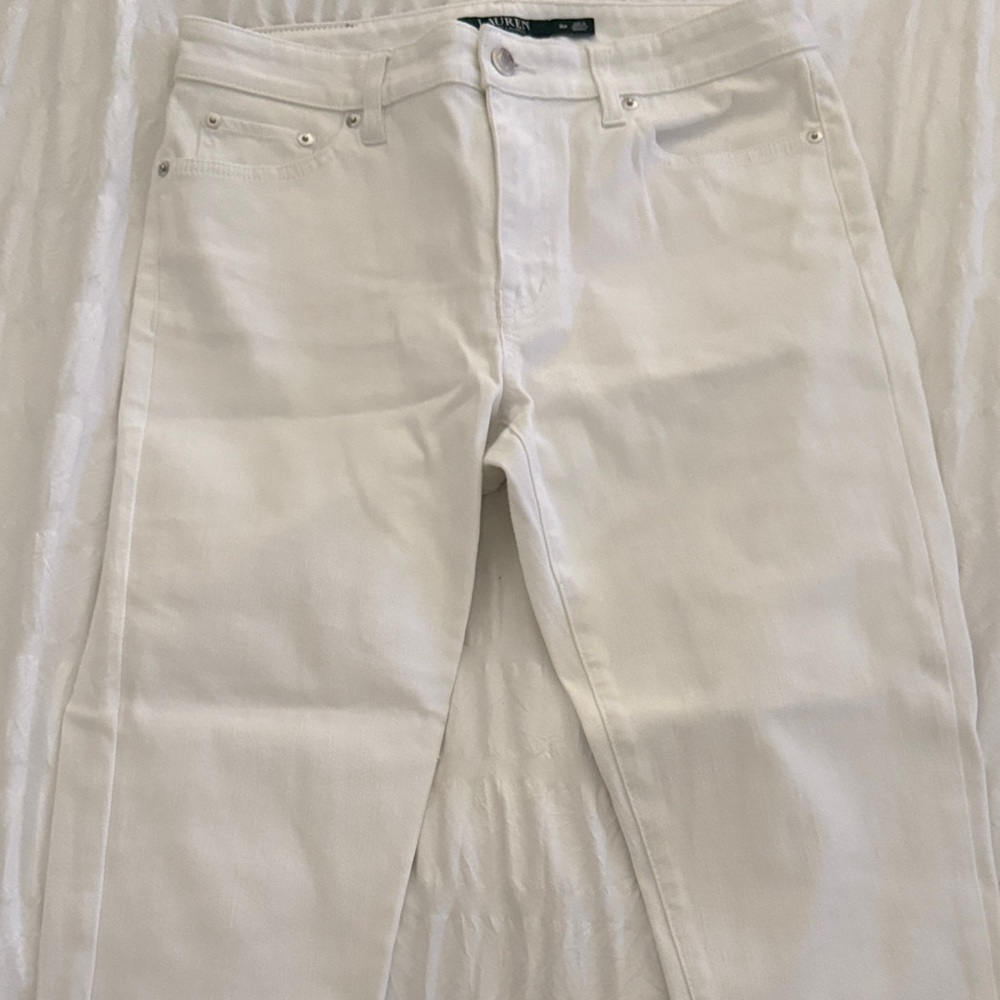 Polo by Ralph Lauren White Ankle & Cropped Jeans